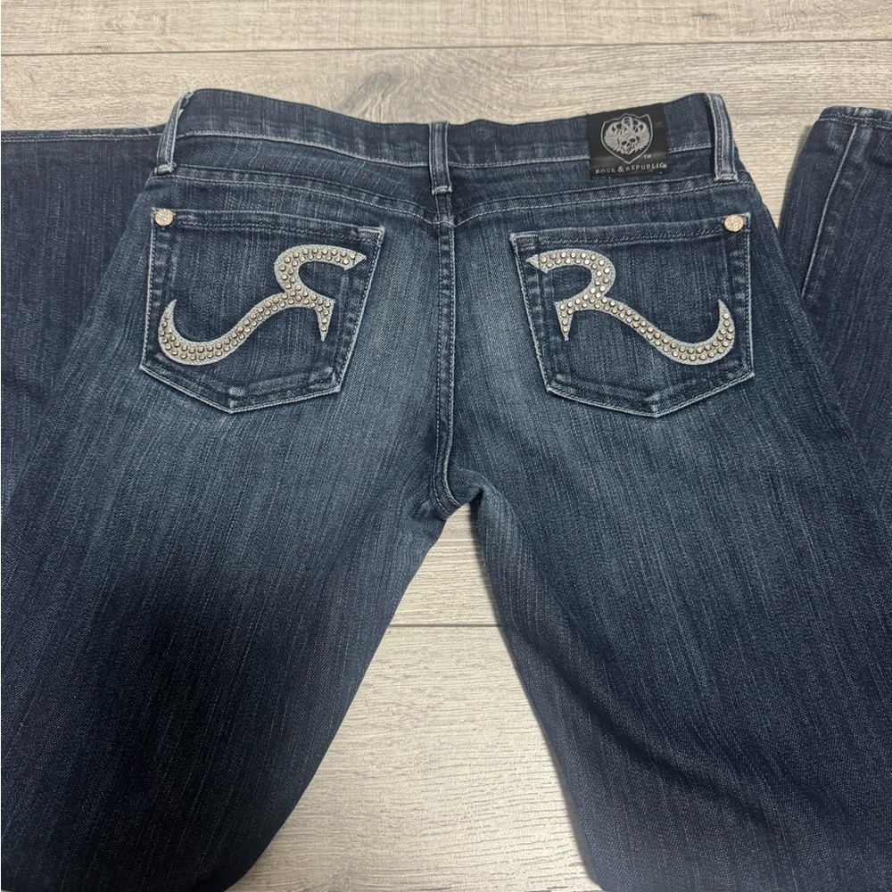 Rock & Republic Women's dark wash straight leg